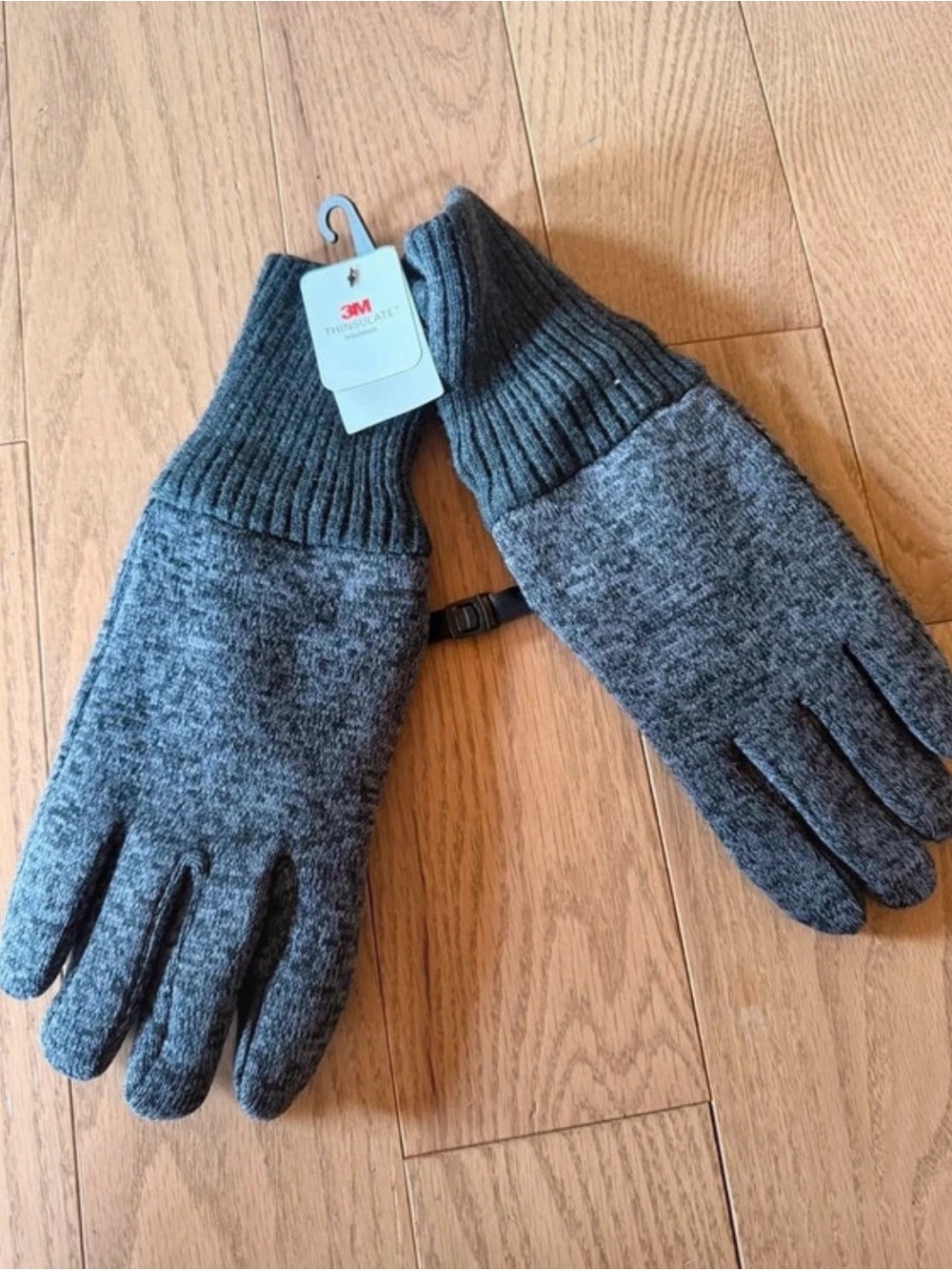 3M Thinsulate Men's Dark Gray Knit Insulated Gloves